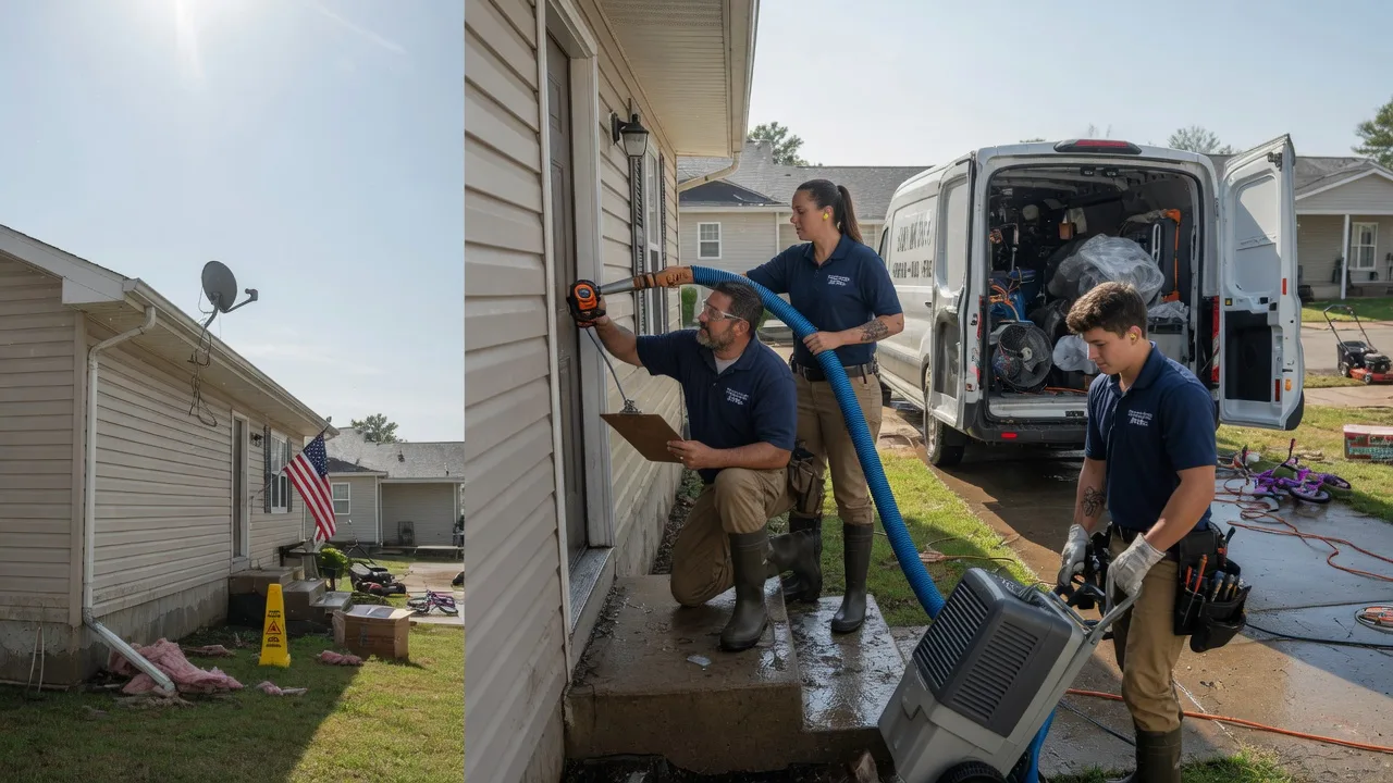 Ceiling Water Damage Restoration in Mannford, OK near me